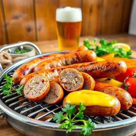 Czech Republic Food Recipes - Grill Grilované Klobásy